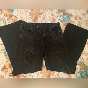 American Eagle black baggy skater jeans size 6